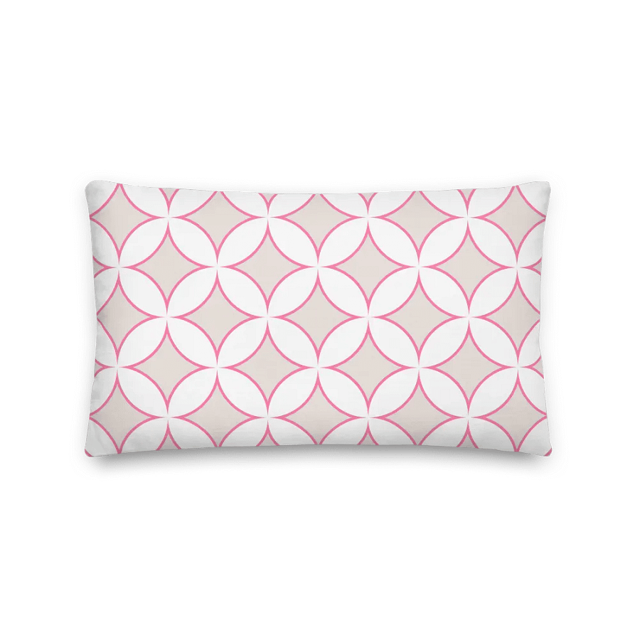 BEACH CLUB BEIGE & PINK COASTAL COTTAGE CHIC - Premium Pillow - Beach Club Sofakissen product image (2)