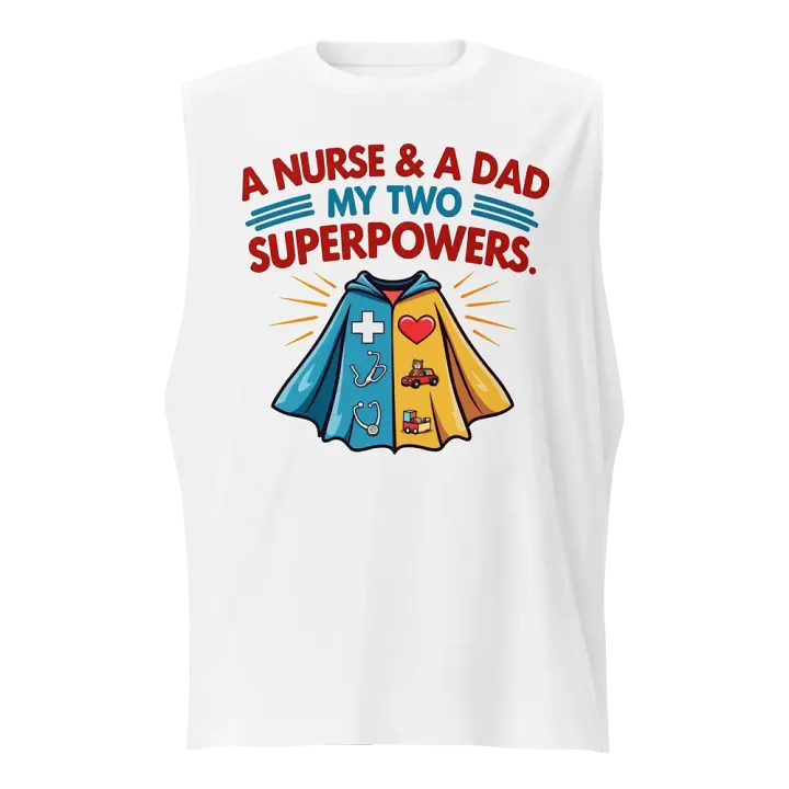 Superhero Nurse & Dad Muscle Tank product image (5)