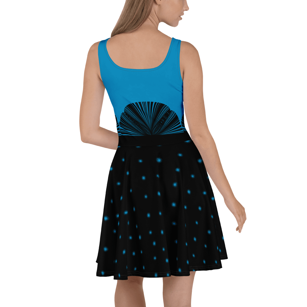 Blue Polka Stars Skater Dress product image (4)