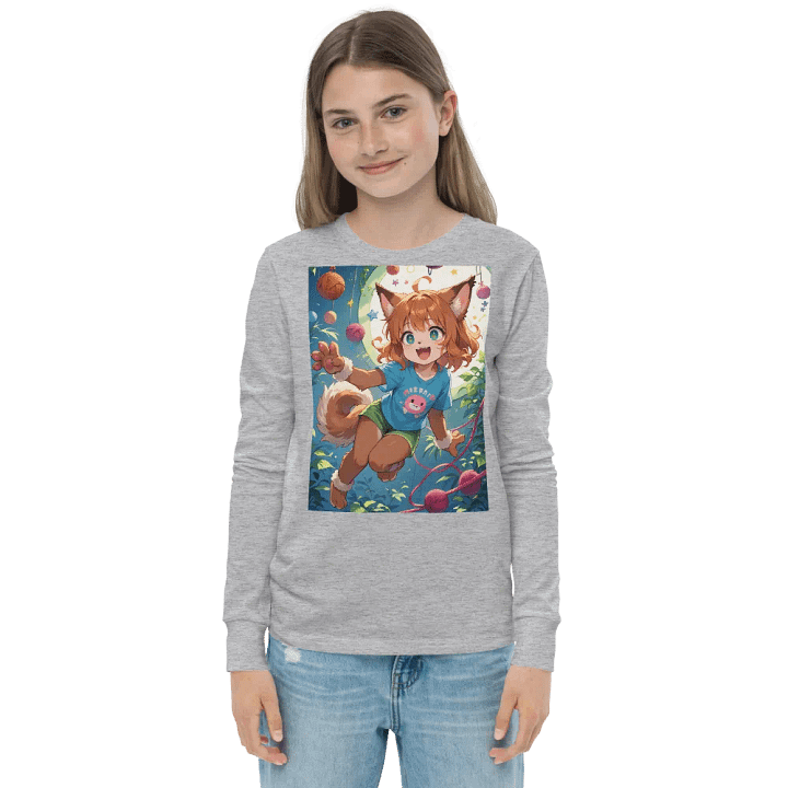 Animated Cat Girl Long Sleeve Tee product image (4)