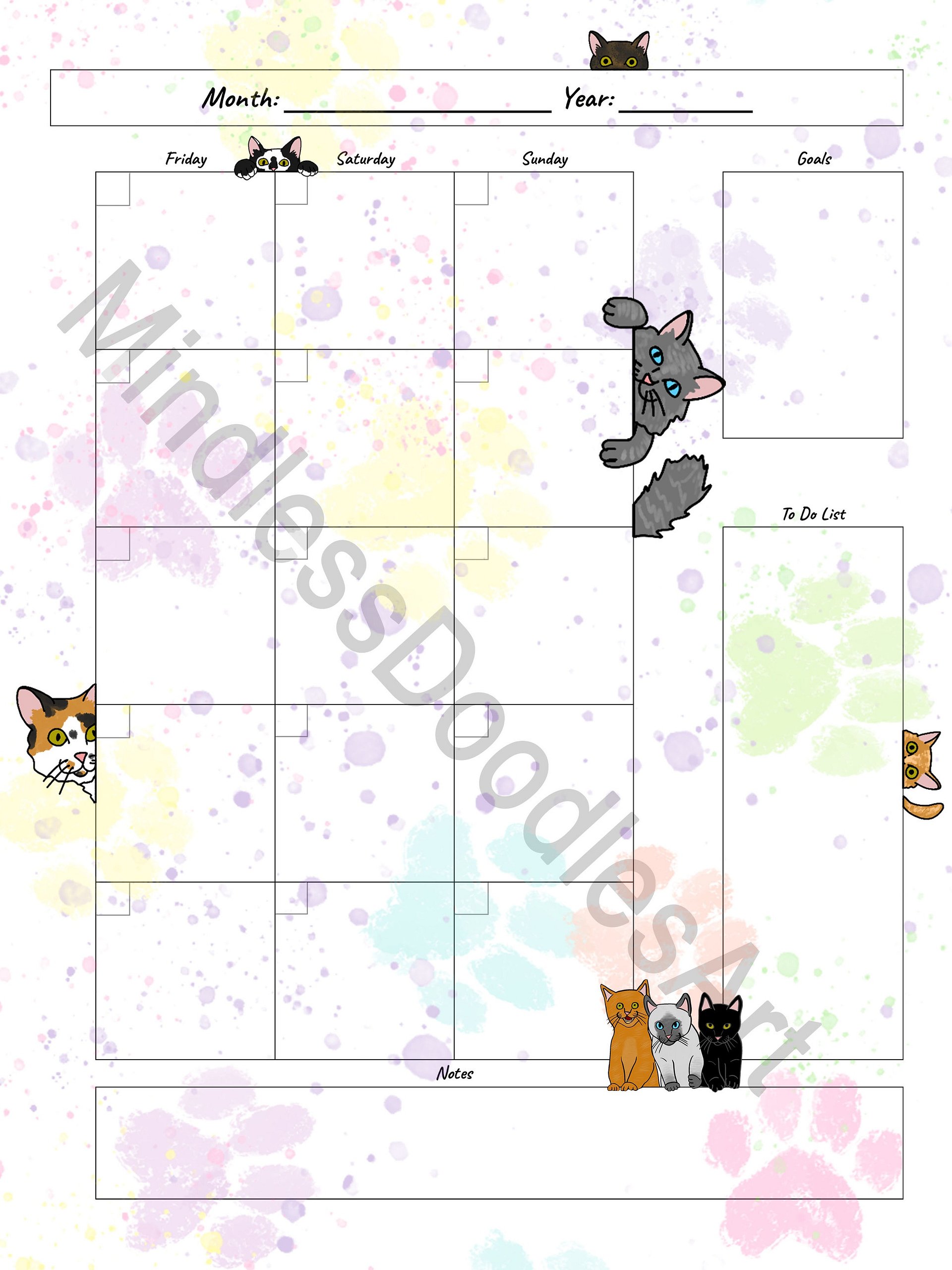 Cute Cats Planner Set product image (5)