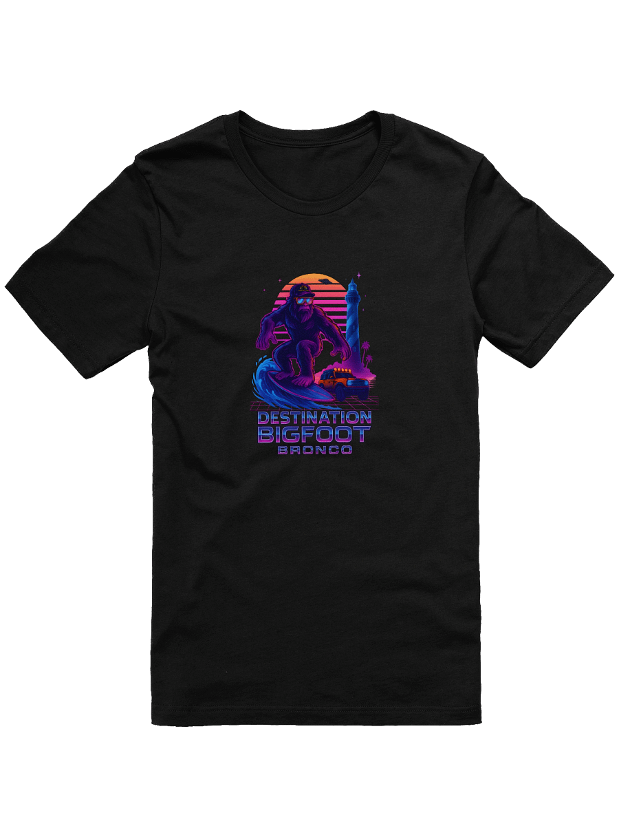 Destination Bigfoot Bronco Full Frontal Synthwave T-Shirt (Multiple Colors Available) product image (1)