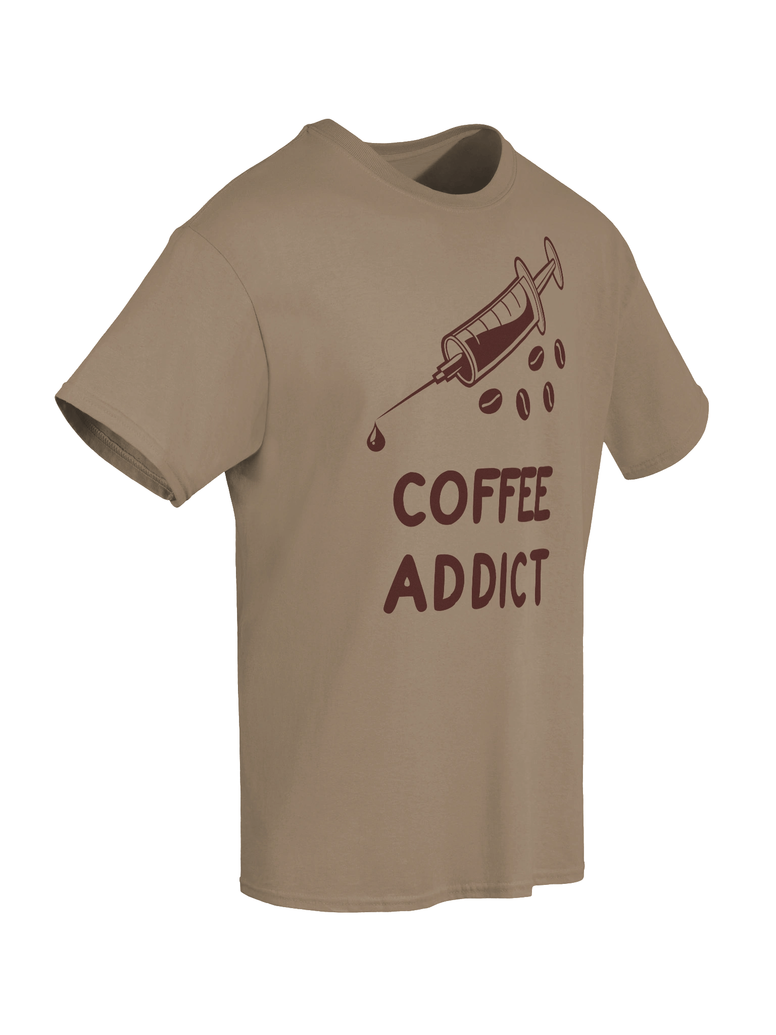 “Coffee Addict" Syringe Graphic T-shirt product image (8)
