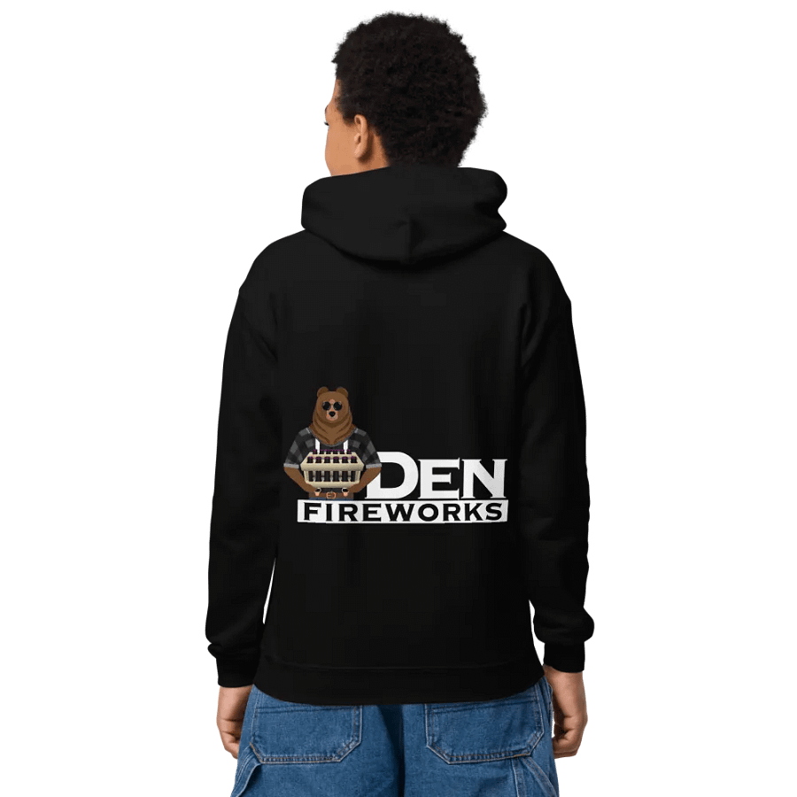 Get your kids into Pyro with a Den Fireworks pullover hoodie! product image (9)