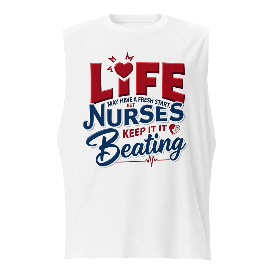 Heartbeat of Life Nurse Muscle Tank product image (1)