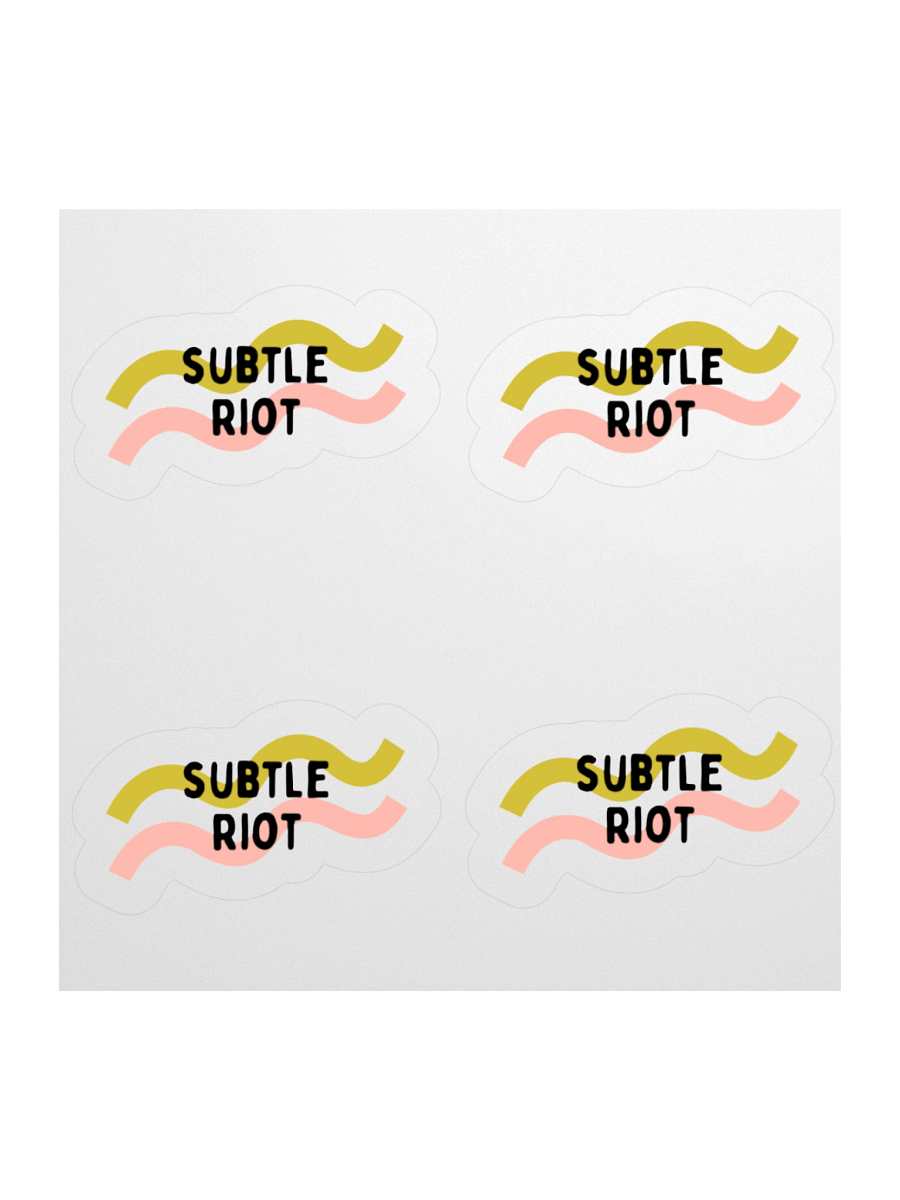 Subtle Riot Kiss Cut Sticker Set product image (1)
