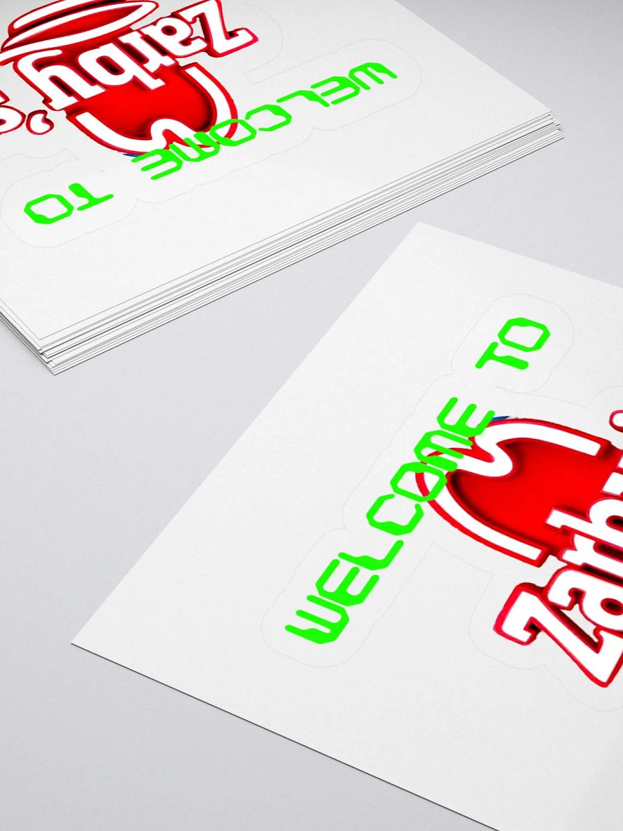 Welcome to Zarby's sticker product image (4)
