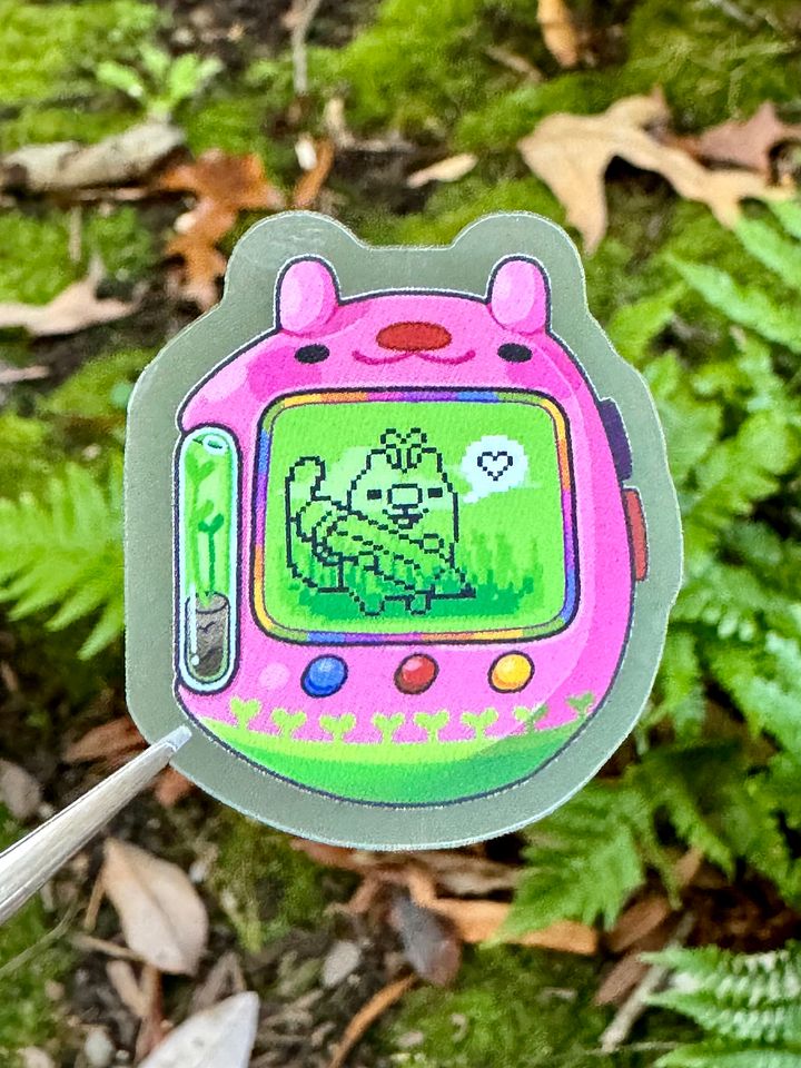Sqwibble-gotchi Mini Sticker product image (1)
