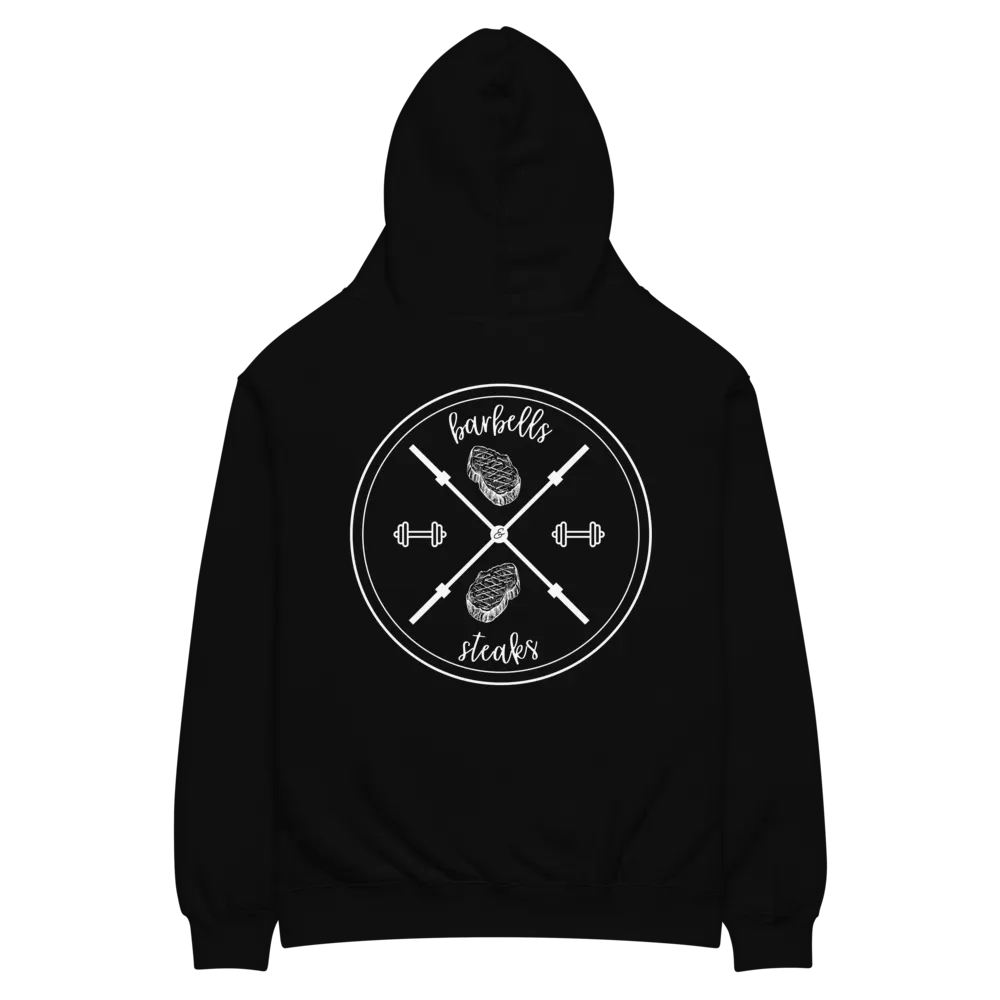 Barbells & Steaks X Emblem Unisex Hoodie product image (2)