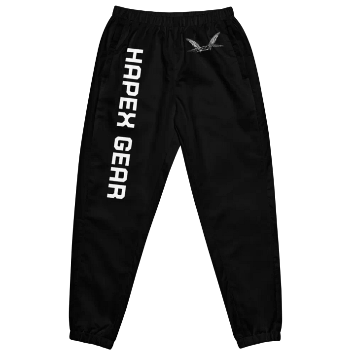 Unisex Track Pants - Black - White HApex Gear White Logo product image (2)