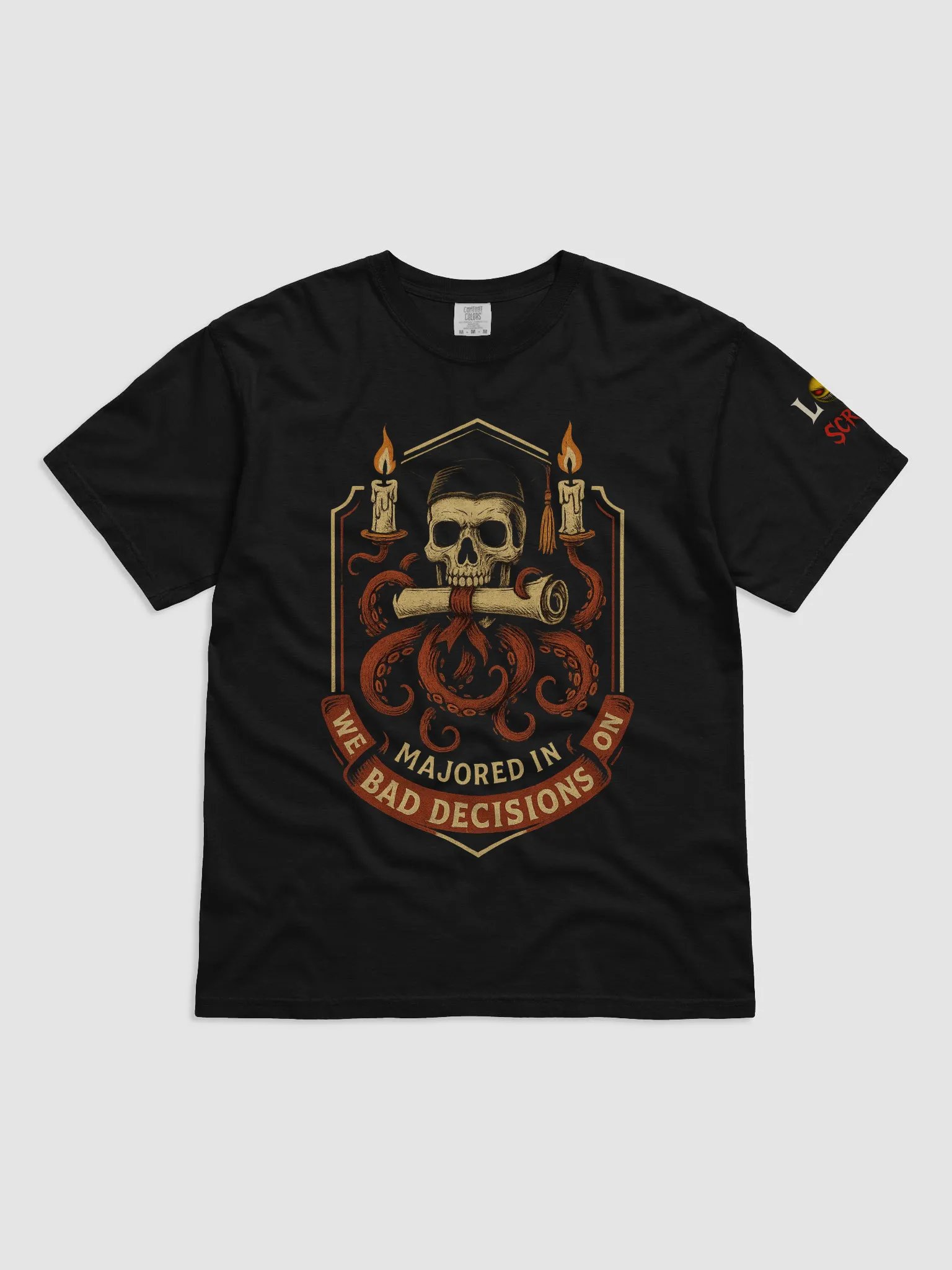 Gothic Crest Skull T-Shirt product image (1)