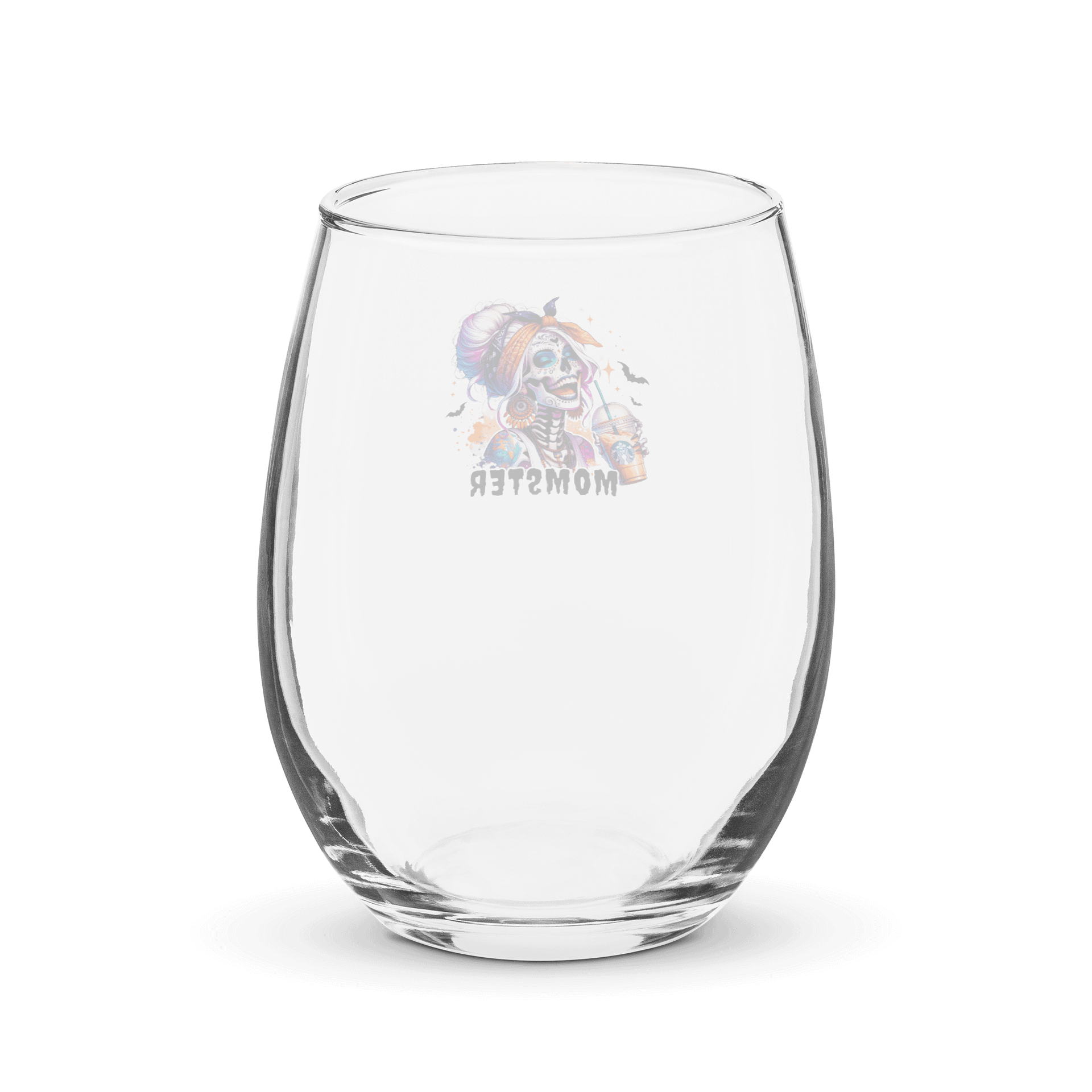 Festive Fiesta Skeleton Stemless Wine Glass product image (2)