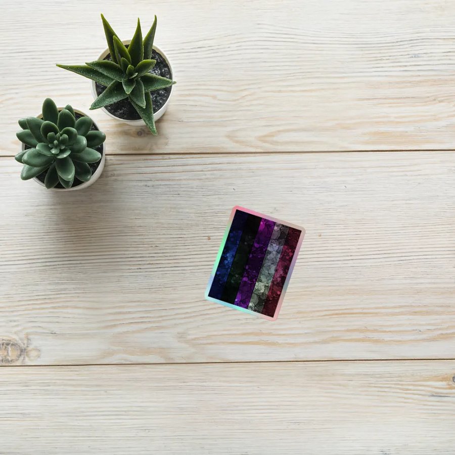 Genderfluid Pride Flag Sticker (Textured Variation) product image (10)