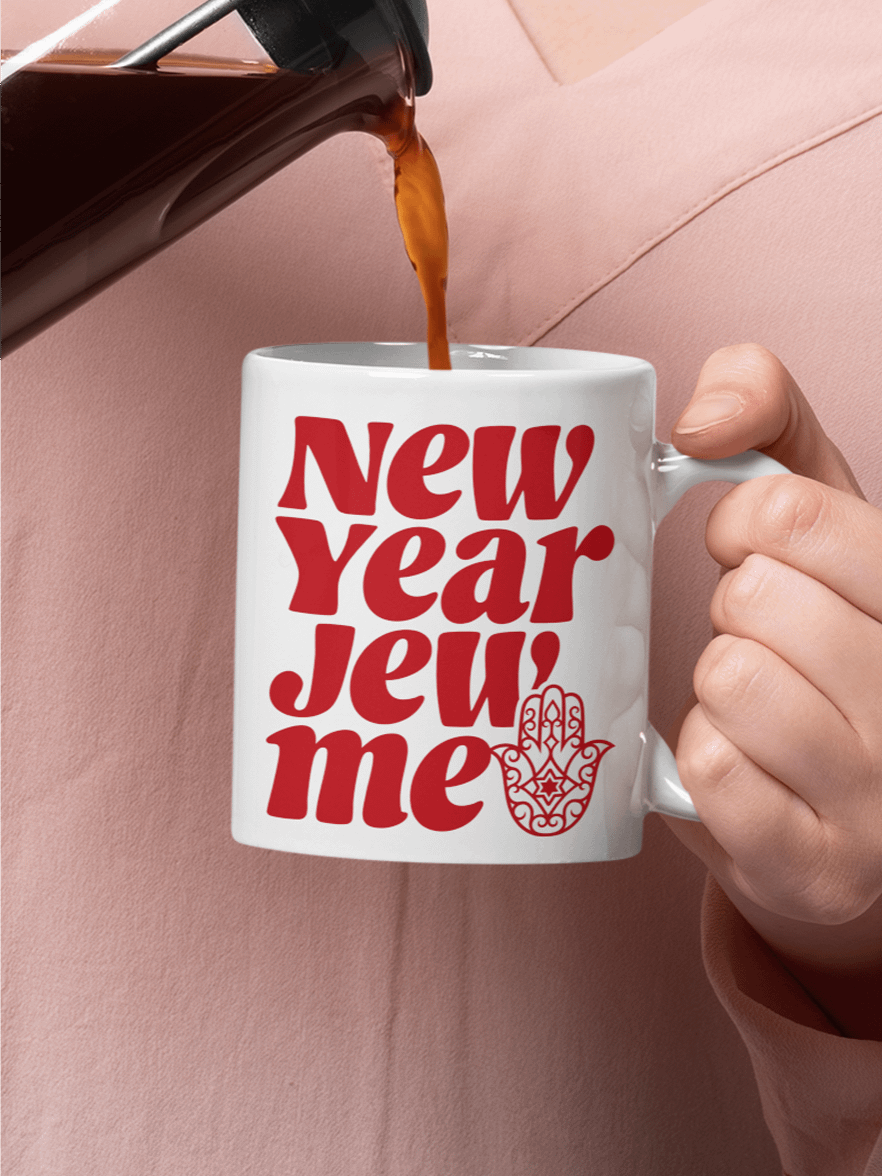 New Year Jew Me White Mug product image (1)