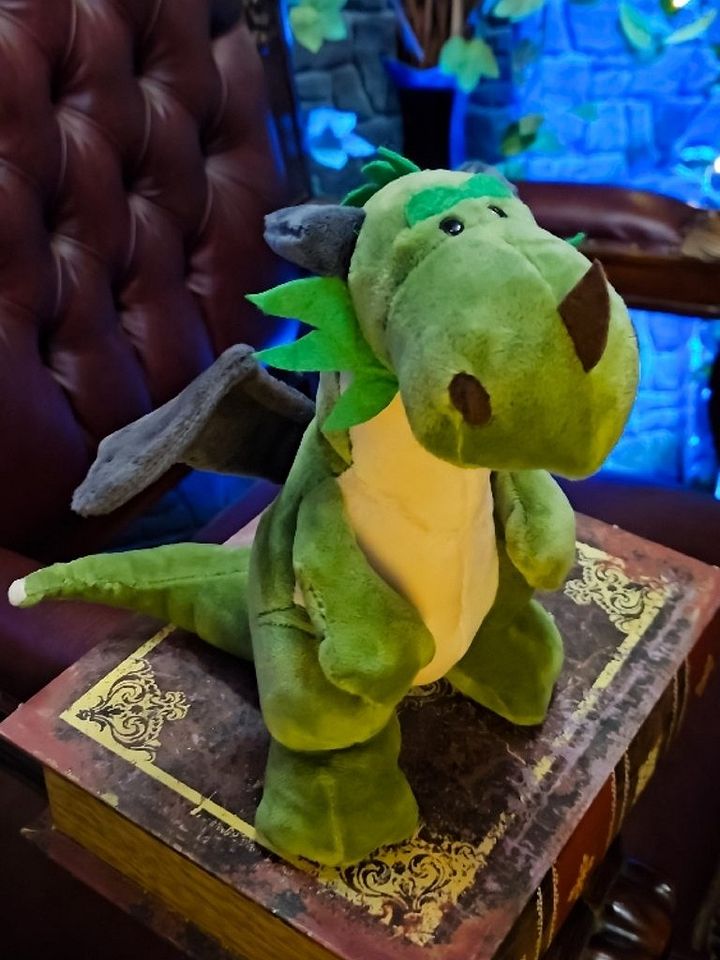 The Armored Kingdom Green Snugglefang the Soft Dragon Plushie product image (1)