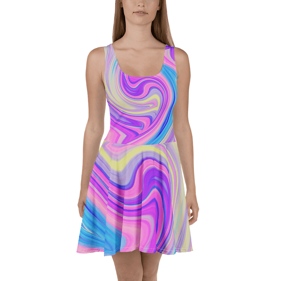Impressive Waves Skater Dress product image (2)