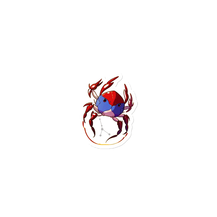 Vibrant Crab Die-Cut Magnets product image (1)