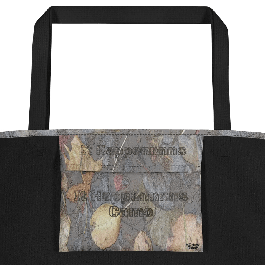 Large Tote Bag w/ Pocket - MossyOak - It Happennnns Camo product image (2)