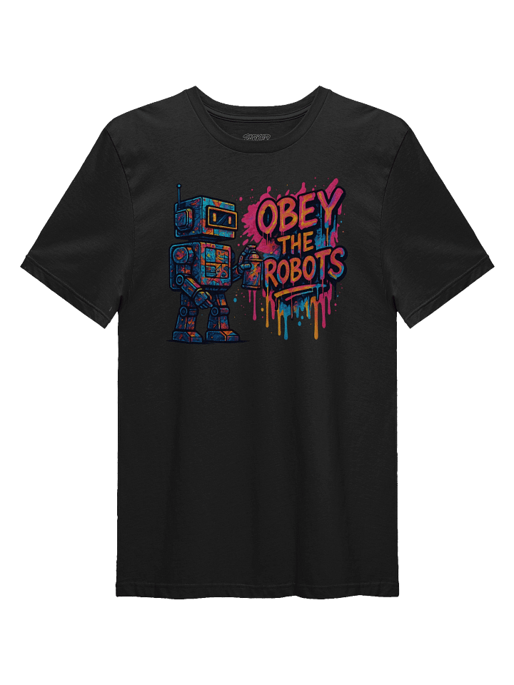Obey the Robots – Retro Graffiti Street Art product image (1)
