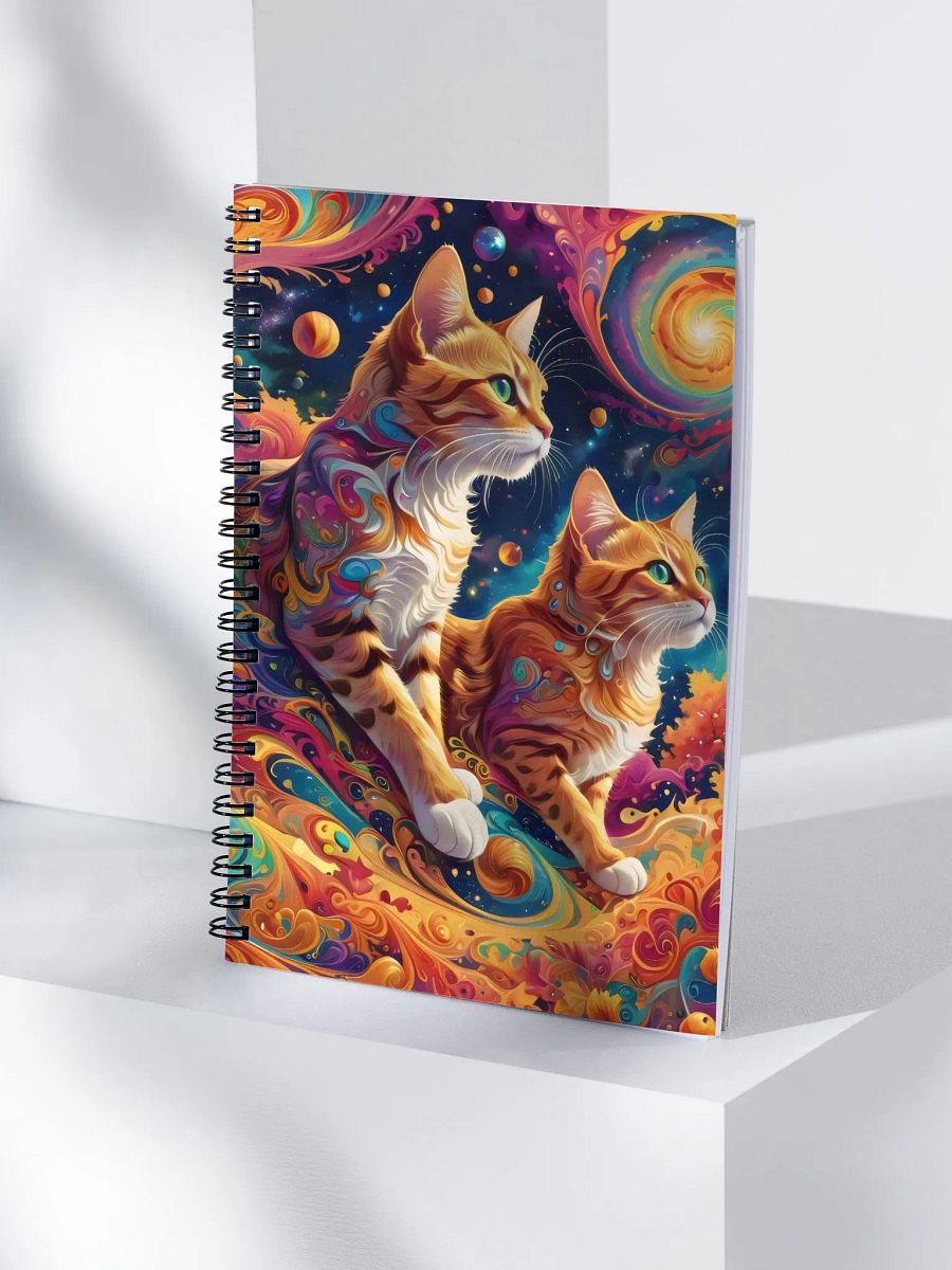 Space Cats Swirl Adventure Spiral Notebook product image (4)