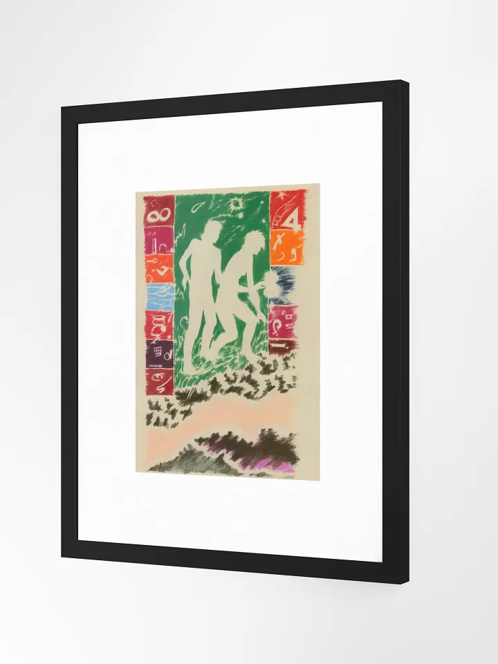 Couple in Green Print Framed product image (2)