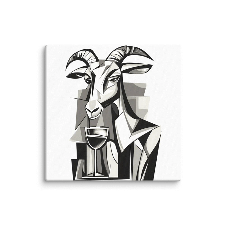 Abstract Goat and Wine Glass Canvas Art product image (13)