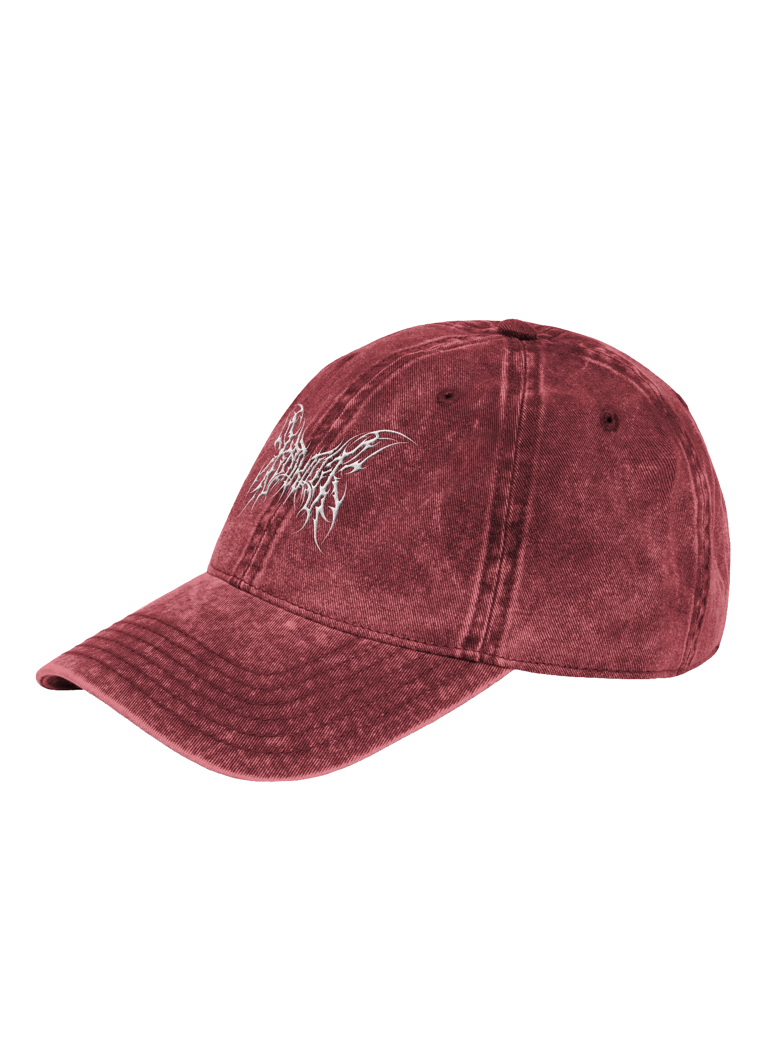 Kat Kult Vintage Wash Dad Hat (White logo) product image (11)
