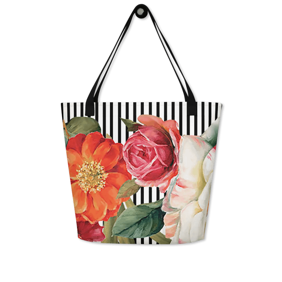Floral Garden Delight All-Over Tote Bag product image (6)
