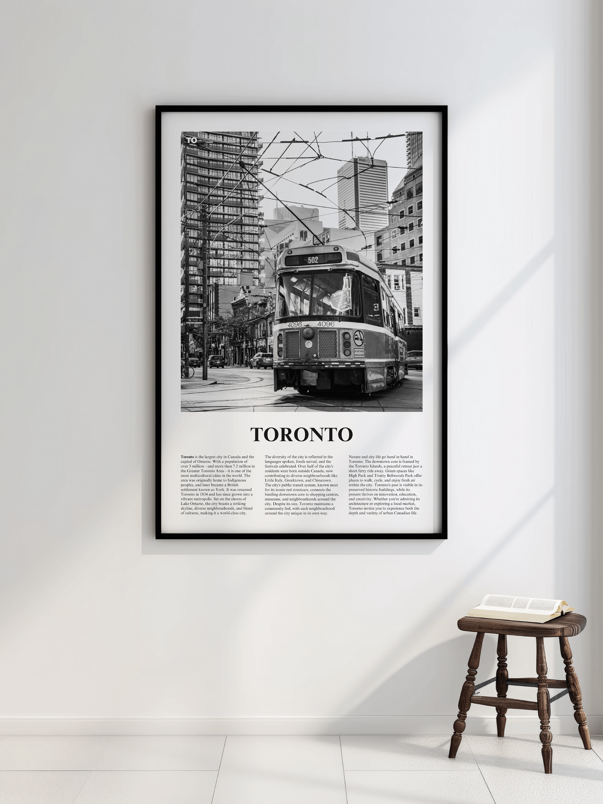 Toronto 07 Newspaper Poster | Framed product image (2)