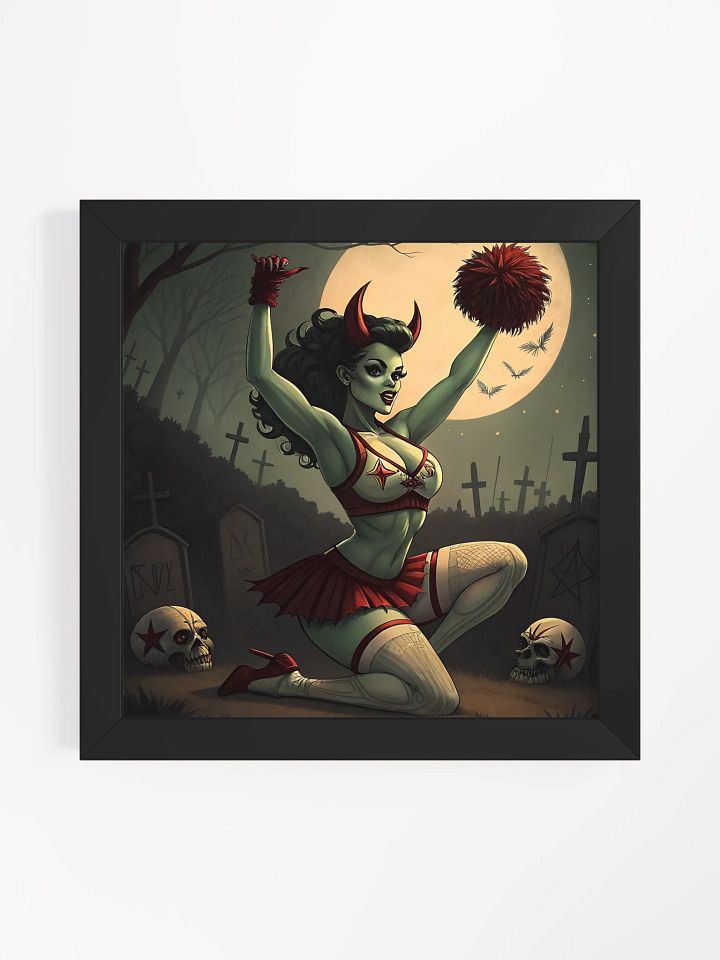 Retro zombie Satanic Cheerleader Pinup girl product image (2)