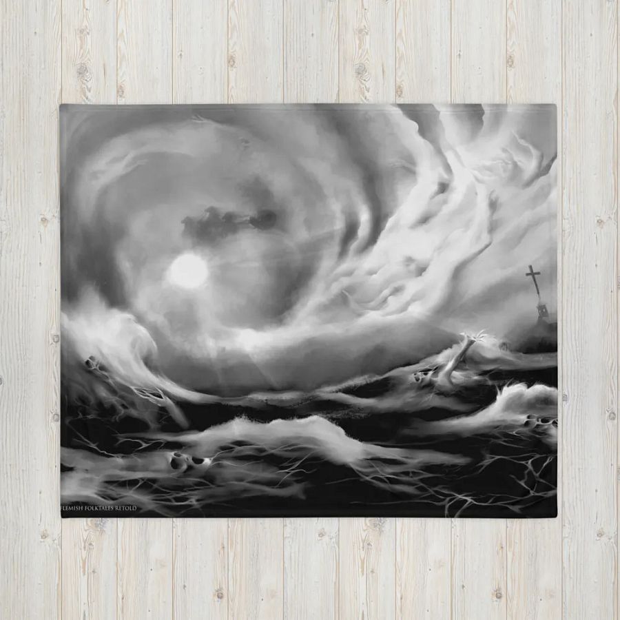 Lost Souls of Water and Air Throw Blanket product image (4)