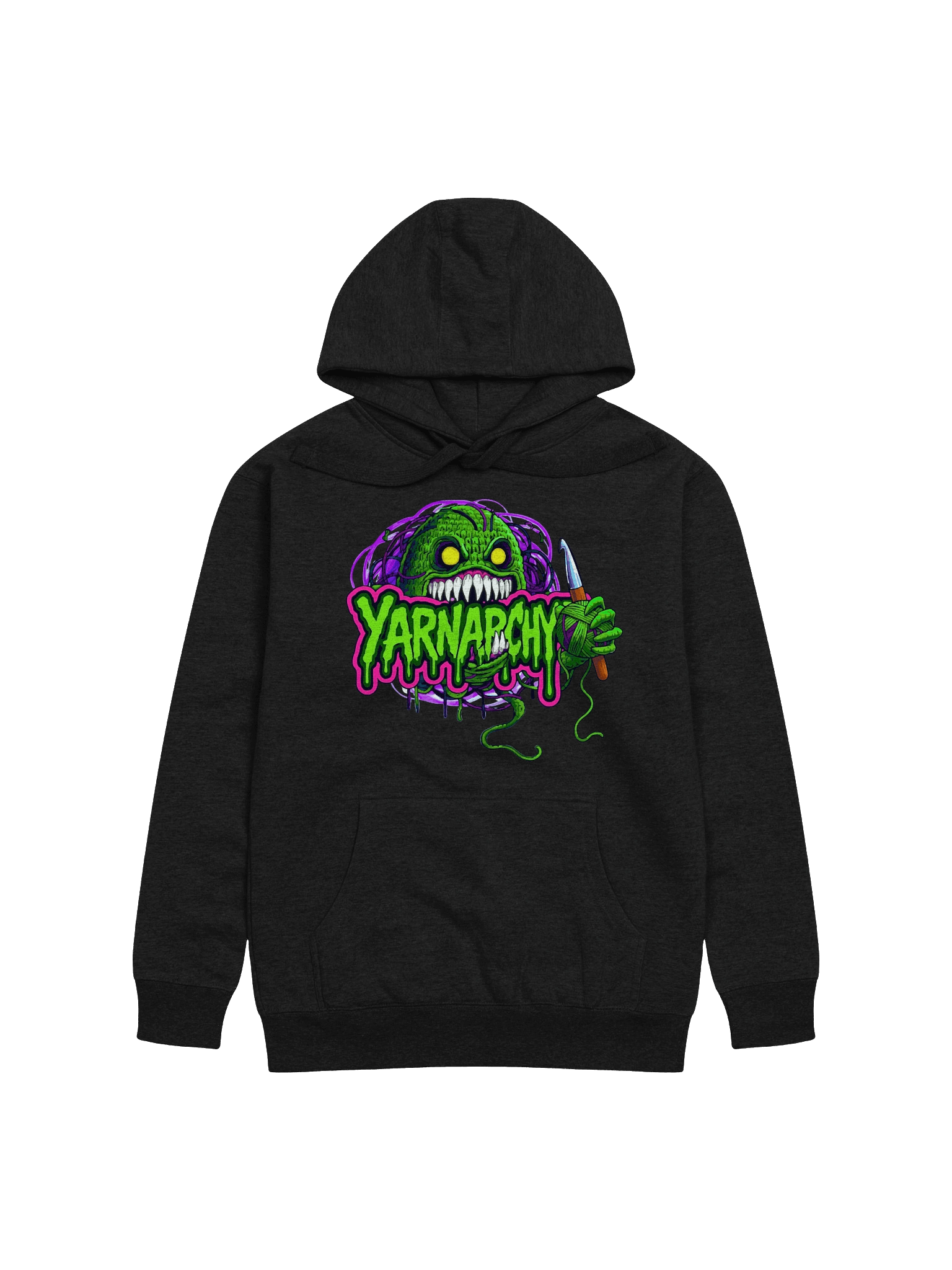 Yarnarchy™ Monster Hoodie – Street Chaos Edition product image (1)