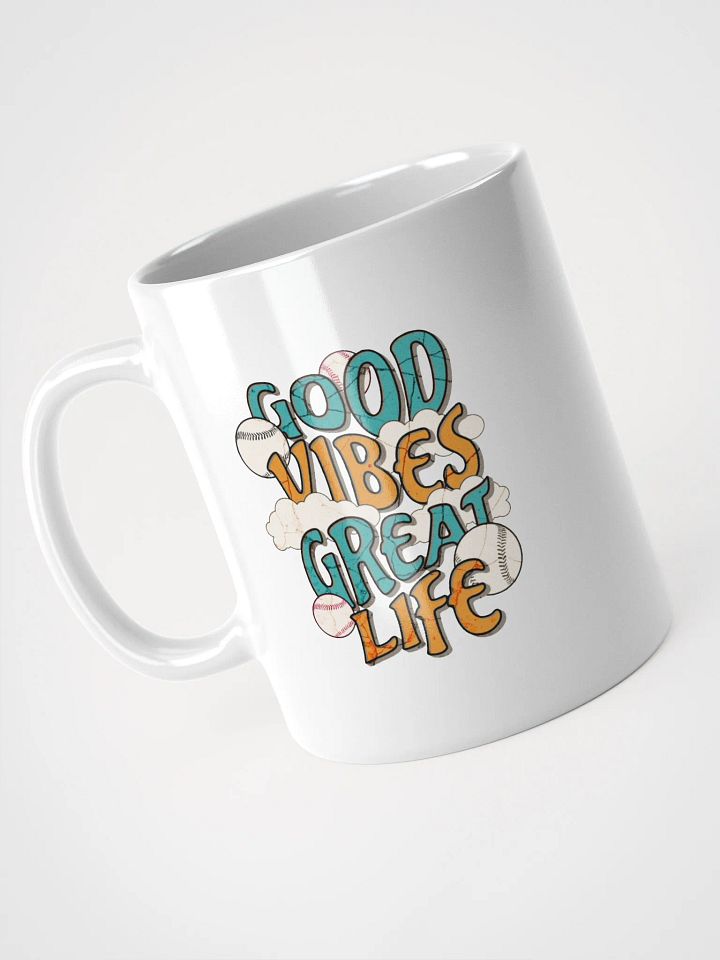 Good Vibes Great Life Baseball Mug product image (2)