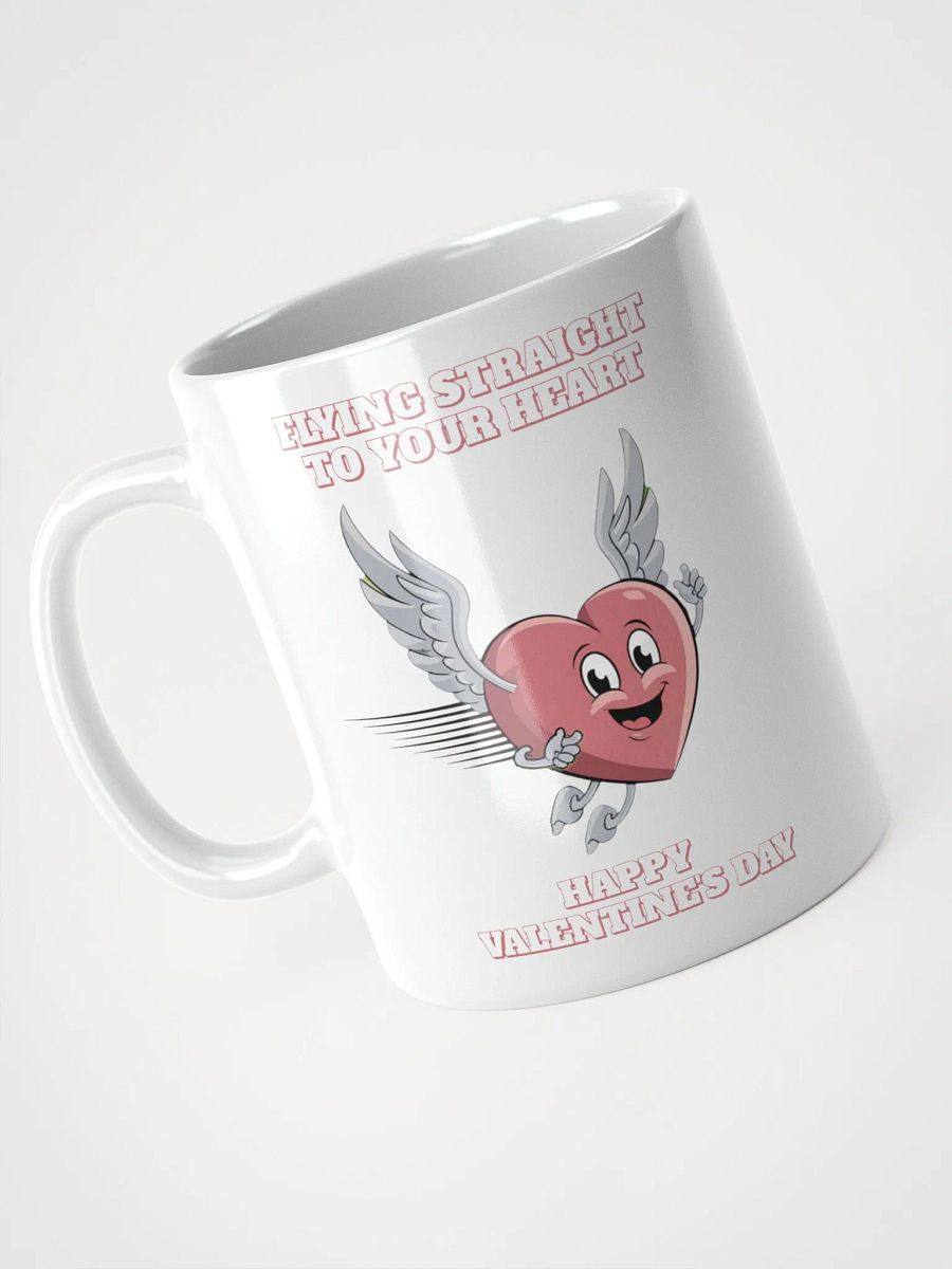 Flying Straight To Your Heart - Happy Valentine's Day White Mug product image (14)