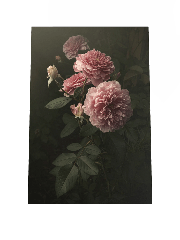 Pink English Roses: Enhanced Matte Paper Poster product image (1)