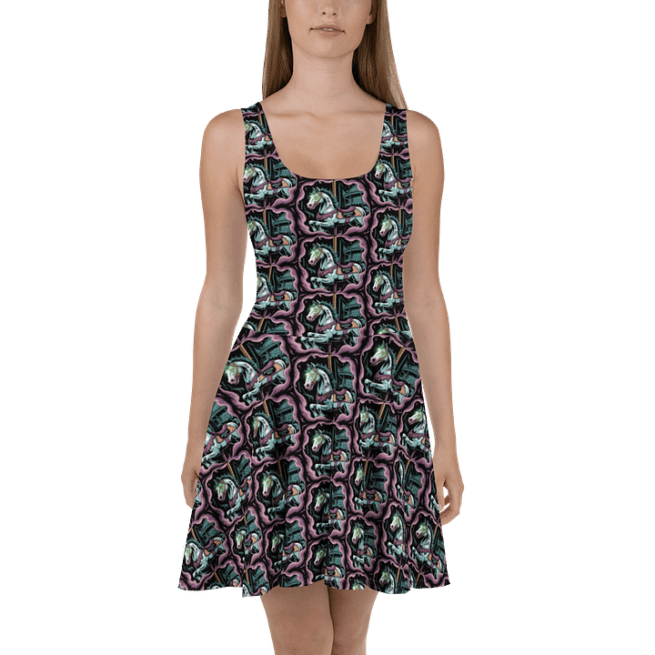 Midnight Veil Designs All-Over Print Skater Dress - Gothic Carousel Fantasy product image (2)