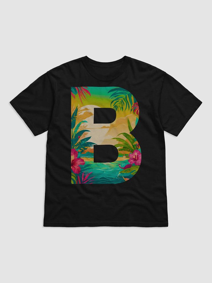 Tropical Sunset Paradise T-Shirt (Letter-B) product image (1)