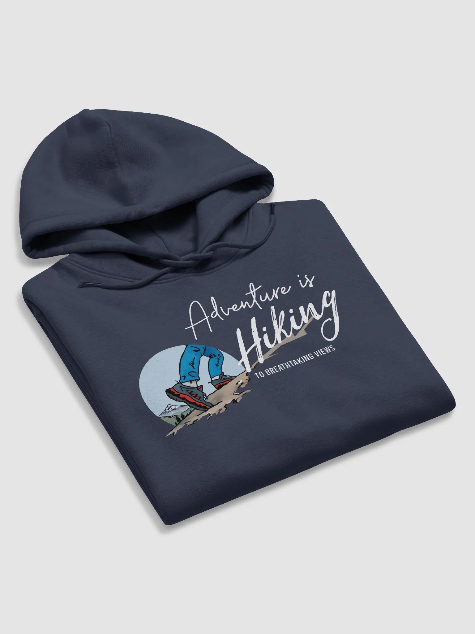 Eco Hoodie - Dark - Adventure is Hiking product image (3)