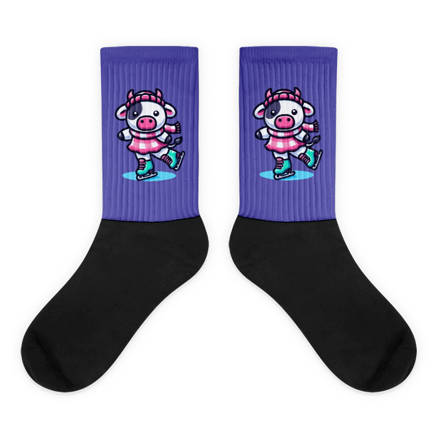 Ice Skating Cow Socks product image (9)