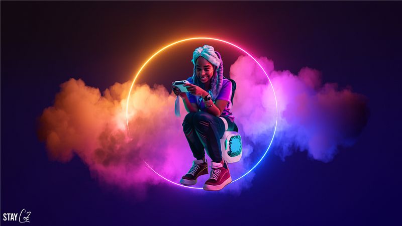 Gaming on a Cloud Wallpaper