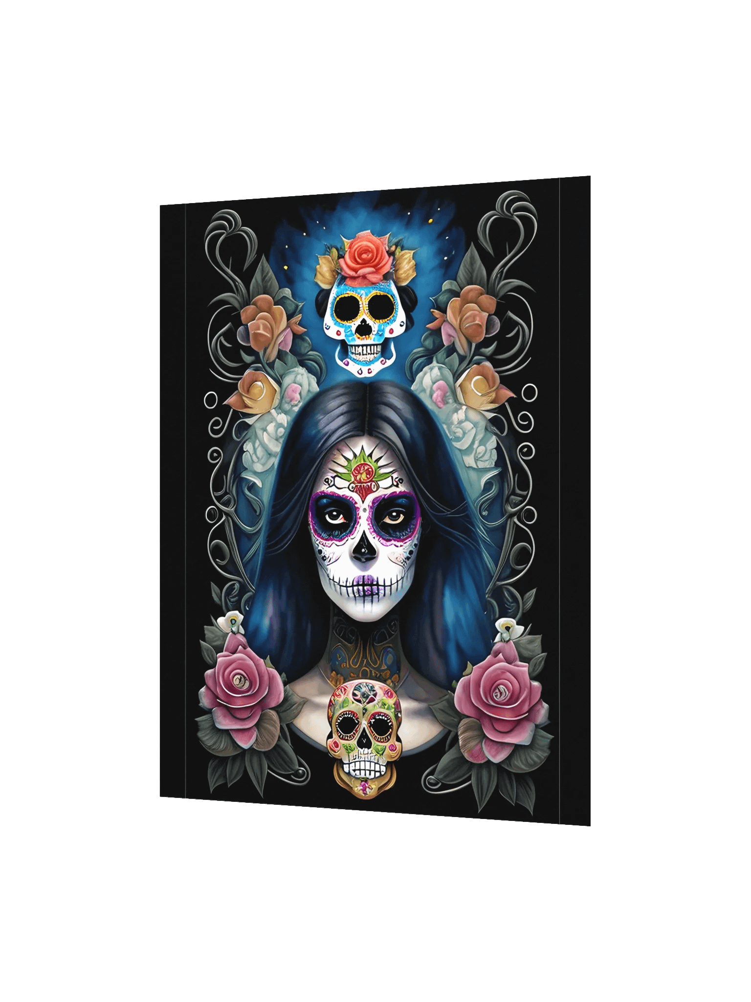 Sugar Skull Art - Girl in Skull Makeup Poster product image (6)
