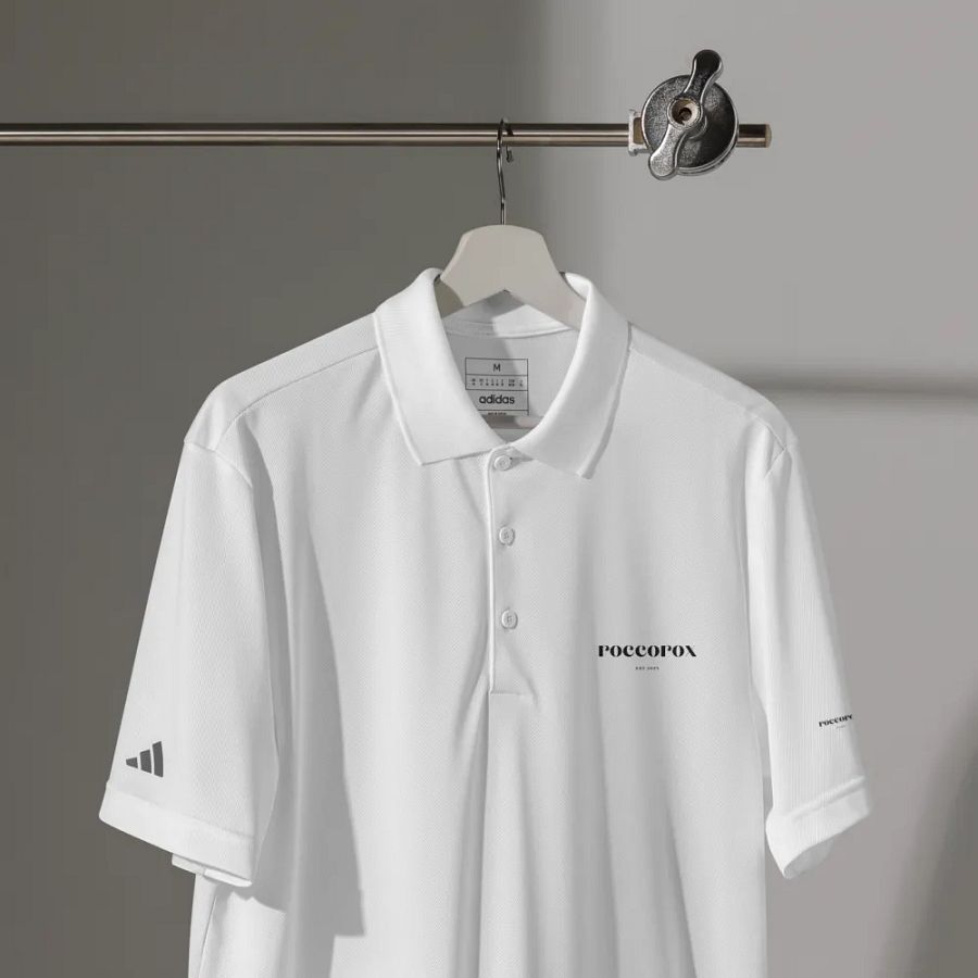 RoccoRox Adidas Polo Tee White product image (5)