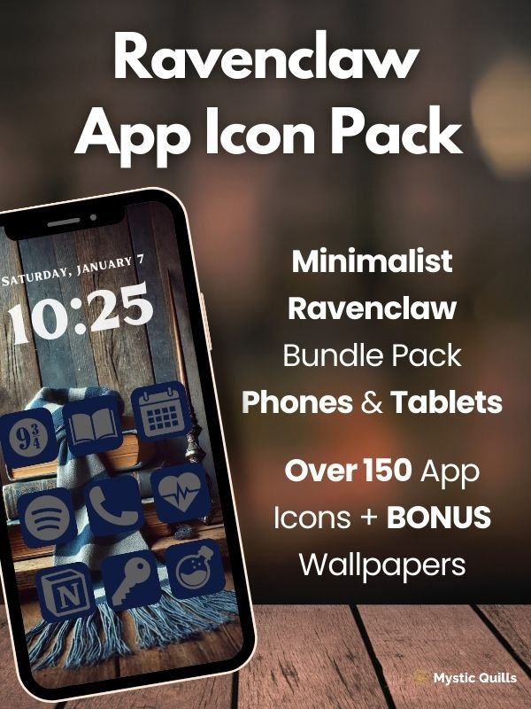 Ravenclaw Minimalist App Icon Pack for Phones and Tablets product image (1)