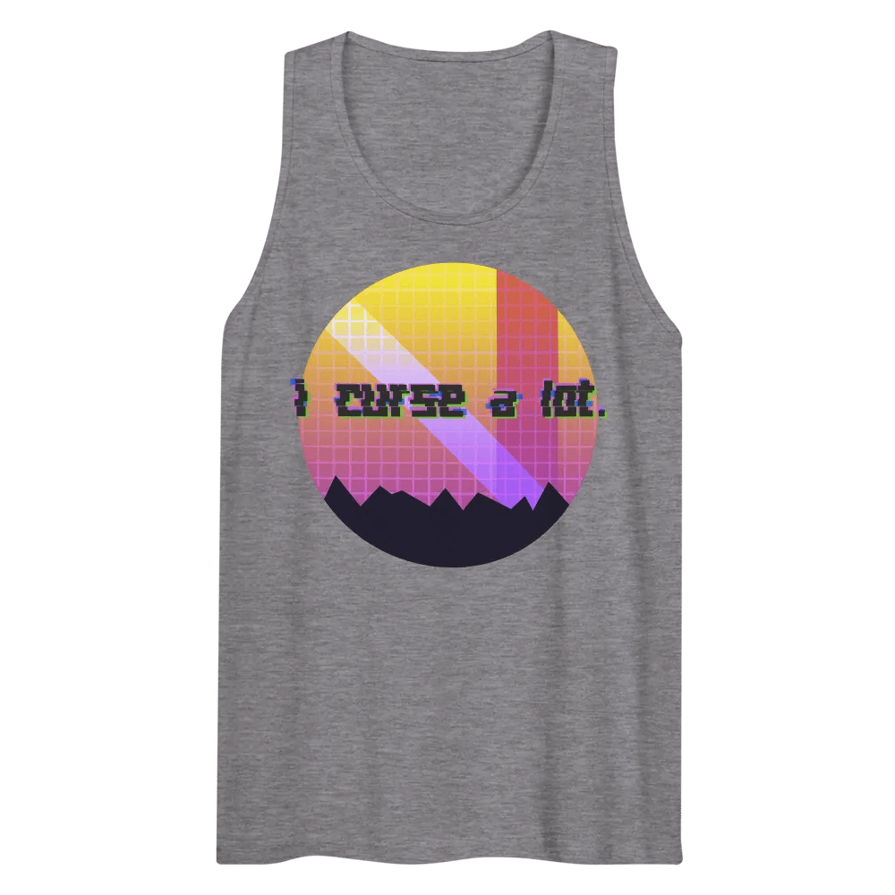 i curse a lot. Vaporwave Mens Tank Top product image (84)