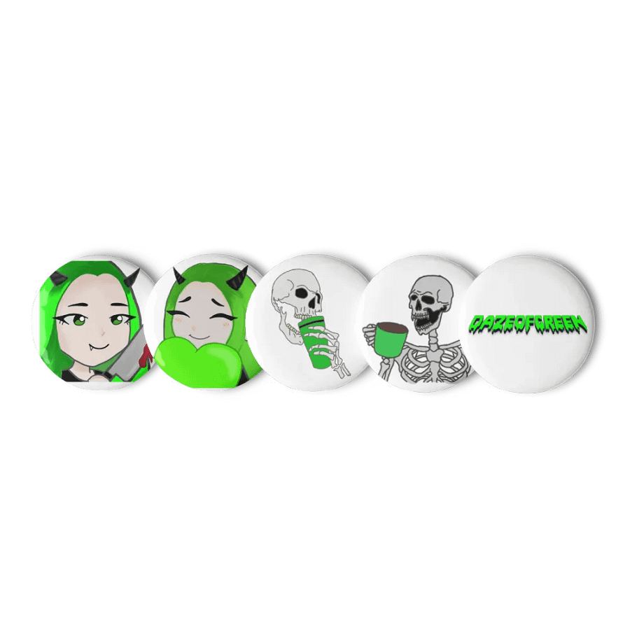 DazeOfGreen Button Pins product image (1)
