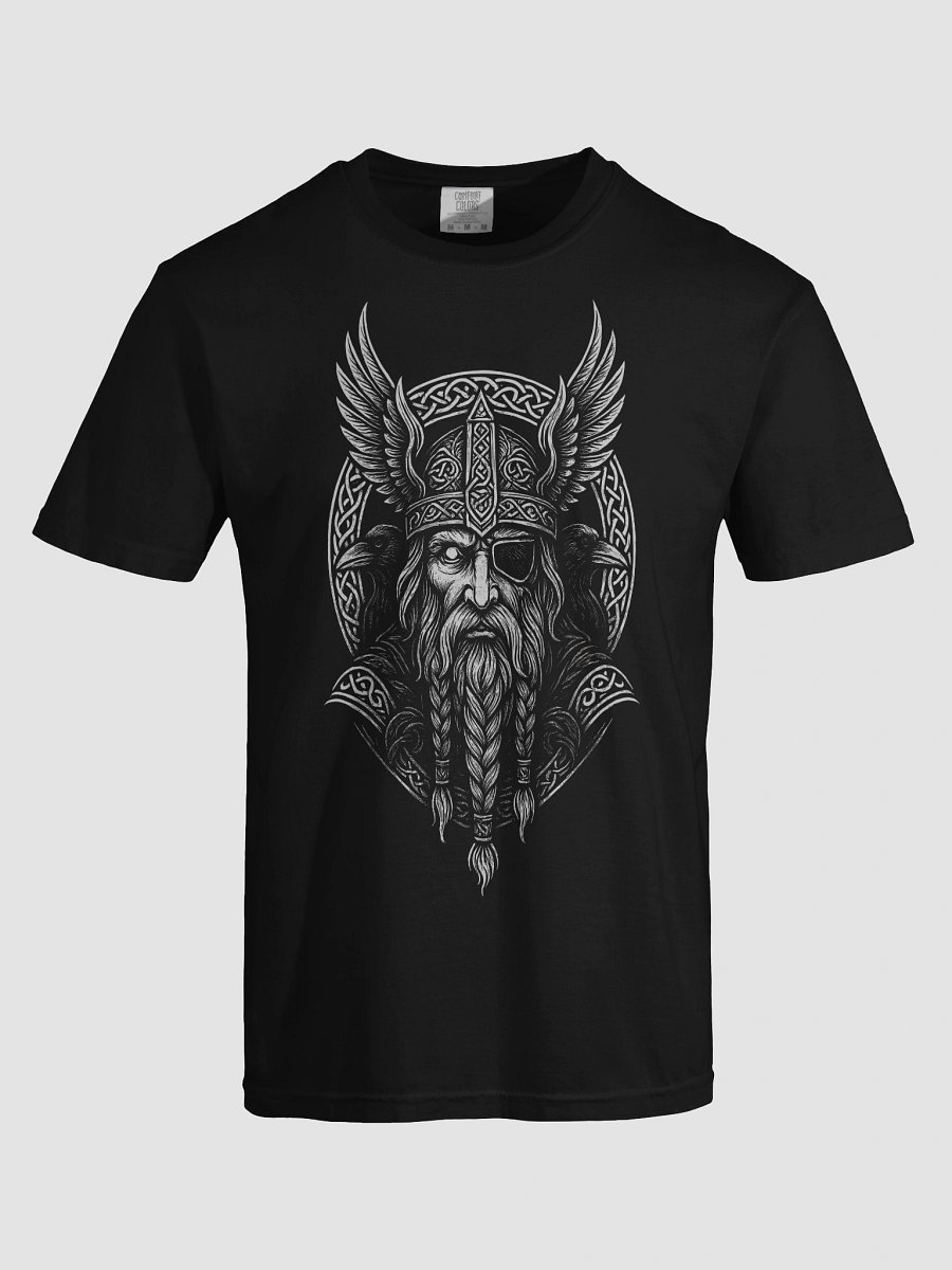 Odin Viking T-Shirt with Winged Helmet and Ravens – Norse God Design product image (5)