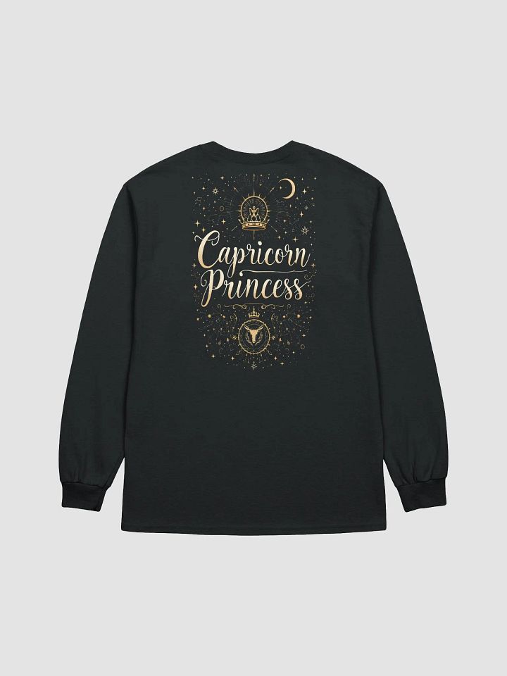 Capricorn Princess Golden Lettering Long Sleeve Tee product image (2)
