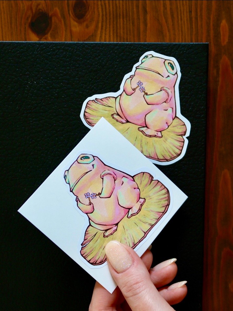 FLOWER TOAD STICKER product image (2)