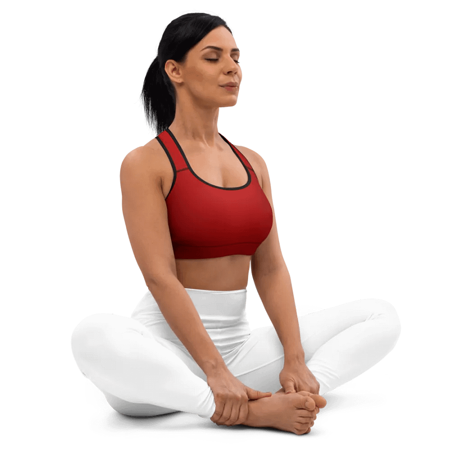 Radiant Red Padded Sports Bra product image (12)