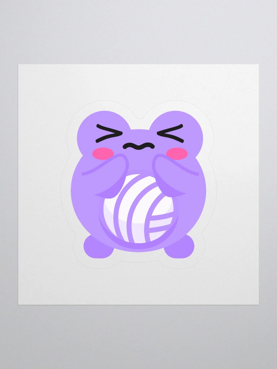 Frogging Ribbot - Cut Sticker product image (1)